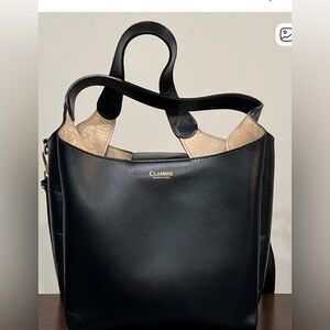 Clamire Black leather Women's shoulder Bag